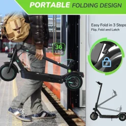 Isinwheel S9 Max Elektroroller 500W, Reichweite 35km, Smart App, LED-Bildschirm