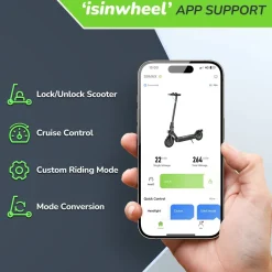 Isinwheel S9 Max Elektroroller 500W, Reichweite 35km, Smart App, LED-Bildschirm