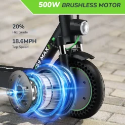 Isinwheel S9 Max Elektroroller 500W, Reichweite 35km, Smart App, LED-Bildschirm