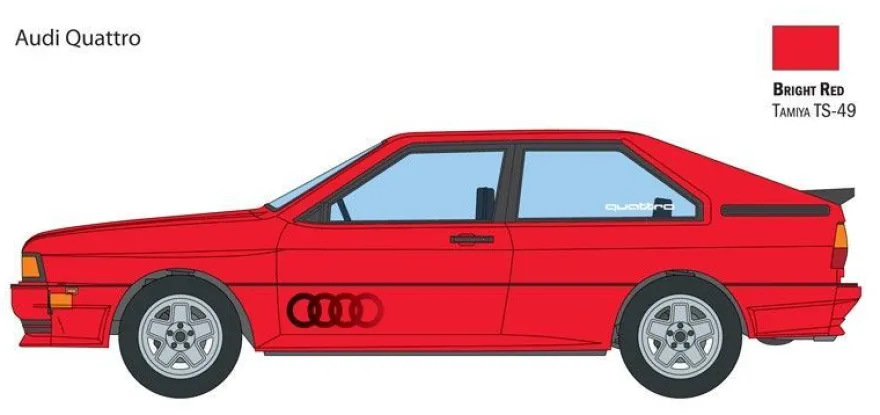 Italeri Audi Quattro in 1:24 510003671 Italeri 3671
