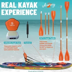 iTAOSTAR Journey Aufblasbares Stand Up Paddling Board, Extrabreit für Anfänger