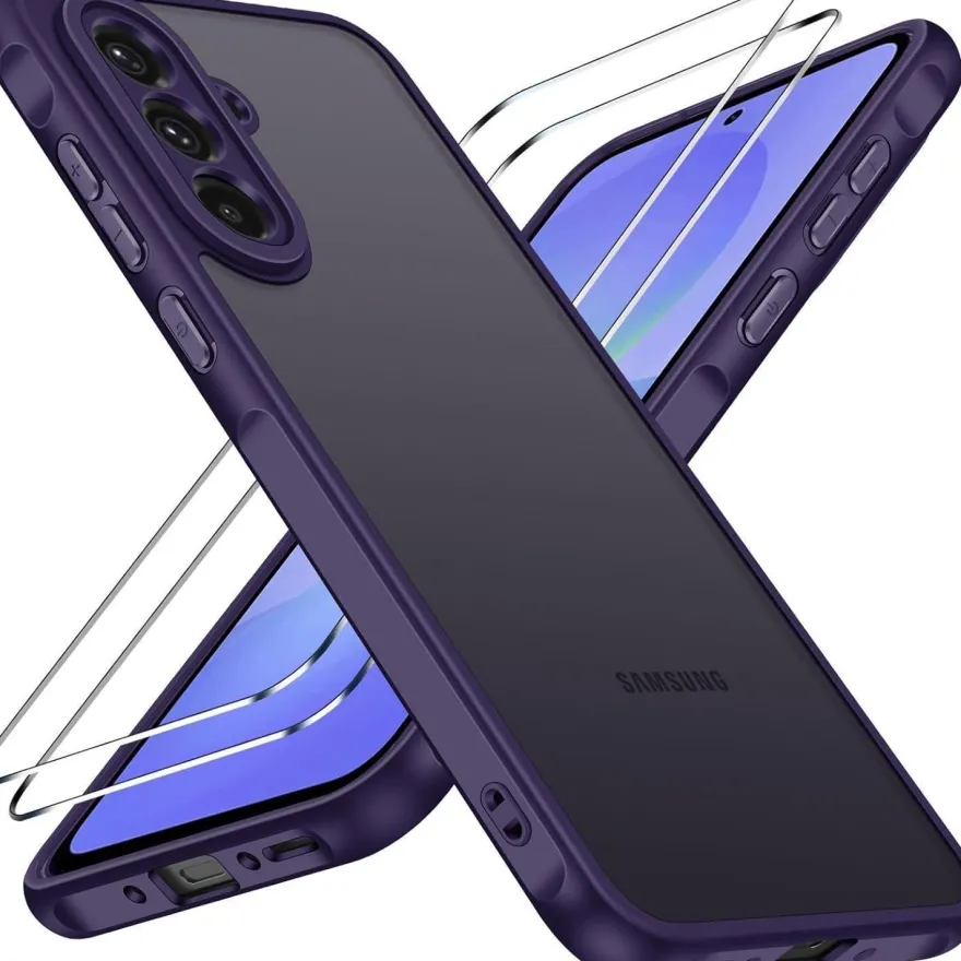 ivoler Hülle für Samsung Galaxy A36 5G mit 2x Schutzglas - Militärstandard