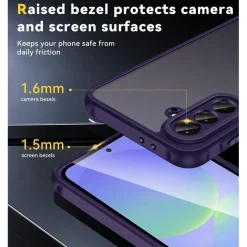 ivoler Hülle für Samsung Galaxy A36 5G mit 2x Schutzglas - Militärstandard