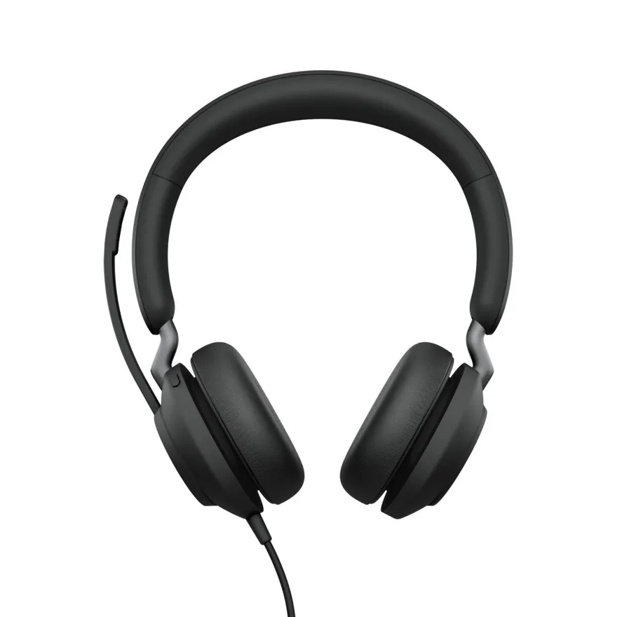 Jabra Evolve2 40 SE Stereo Headset Schwarz - MS-Teams, USB-C/A, Busylight -• Headset