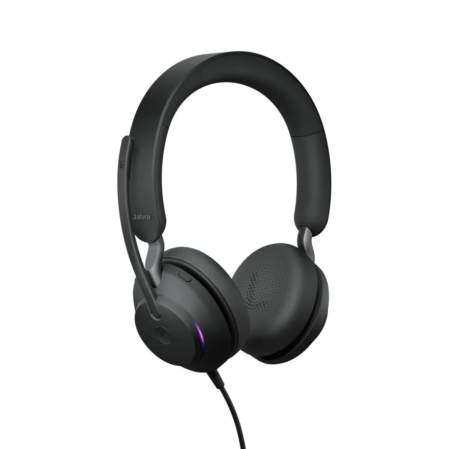 Jabra Evolve2 40 SE Stereo Headset Schwarz - MS-Teams, USB-C/A, Busylight -• Headset