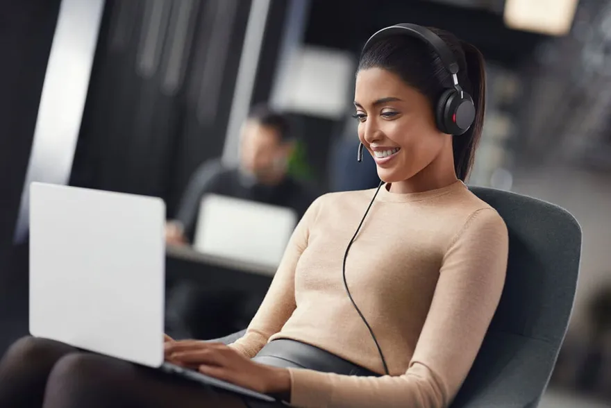 Jabra Evolve2 40 SE Stereo Headset Schwarz - UC-Version, USB-C/A, Busylight -• Headse