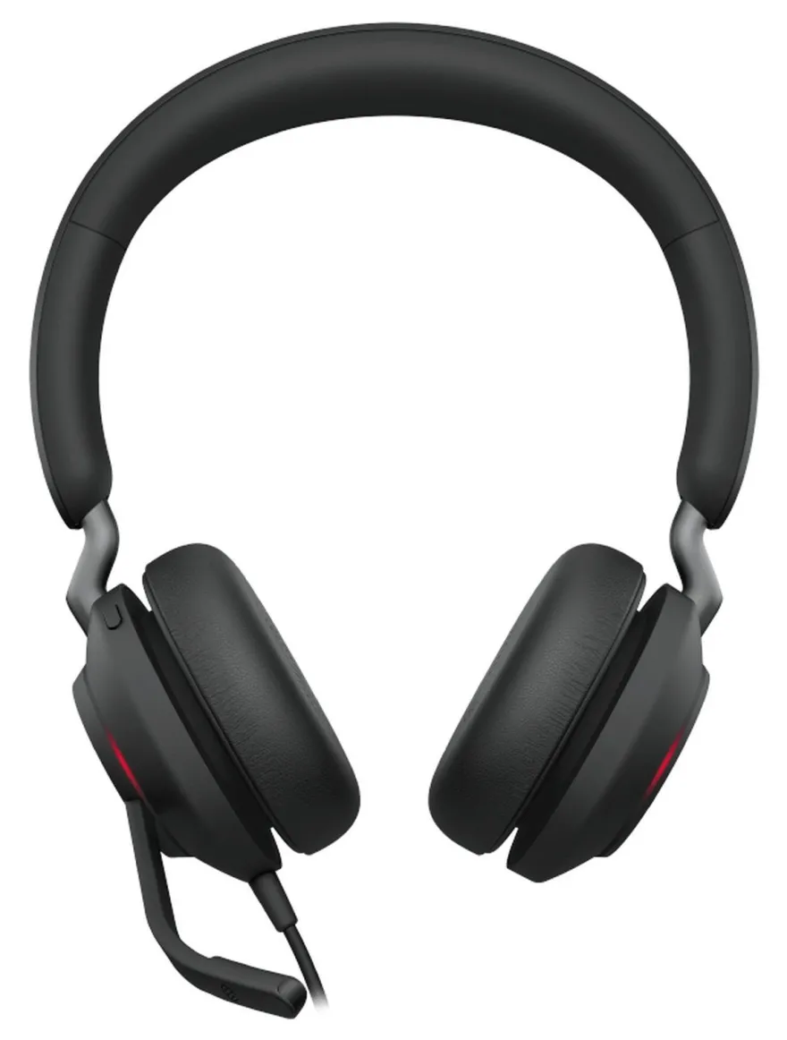 Jabra Evolve2 40 SE Stereo Headset Schwarz - UC-Version, USB-C/A, Busylight -• Headse
