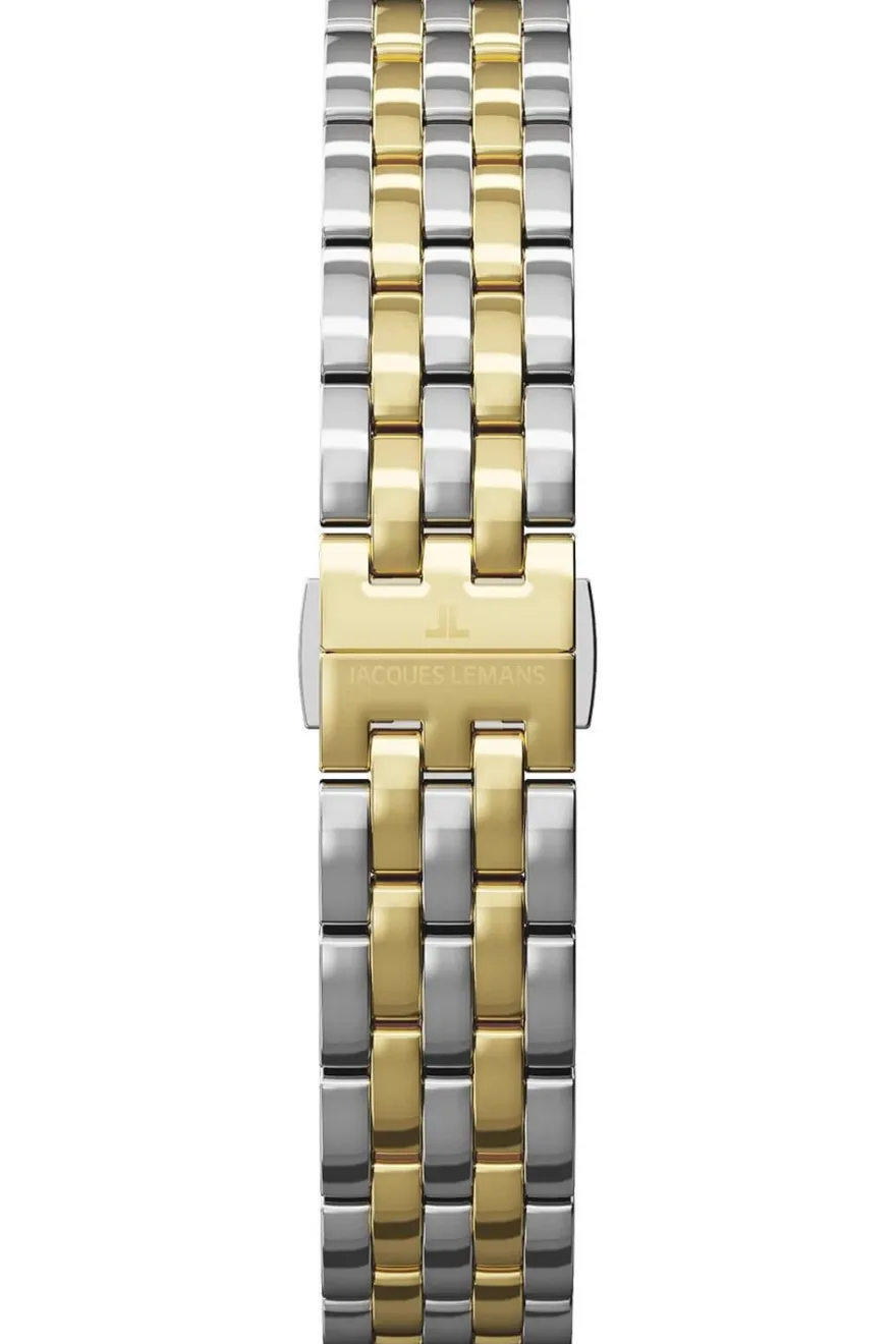 Jacques Lemans Damen-Armbanduhr Diamond Watches mit Perlmutt D-12B