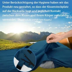 JAICOM Ultraleichter Seideschlafsack für Reise, 2in1