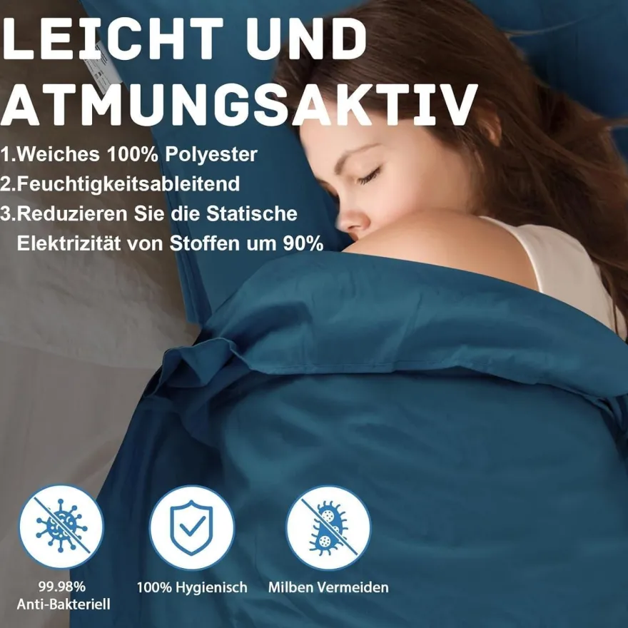 JAICOM Ultraleichter Seideschlafsack für Reise, 2in1