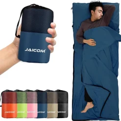 JAICOM Ultraleichter Seideschlafsack für Reise, 2in1