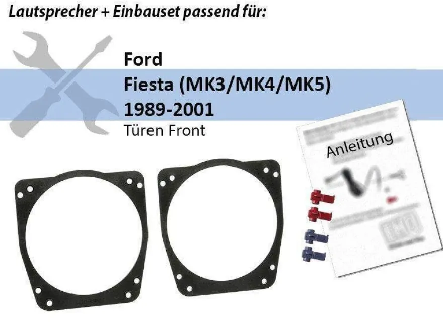 JBL Auto Lautsprecher 13cm Boxen 300 Watt für Ford Fiesta MK3/ MK4/ MK5 1989-2001