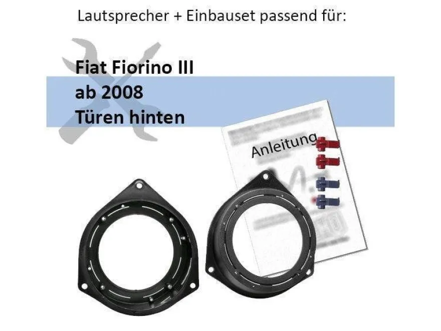 JBL Auto 100mm 10cm 2 Wege Koax 250 Watt passend für Fiat Fiorino III ab 2008