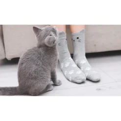 Jeasona 5 Paar Damen Socken Bunt Baumwolle Tiermuster Süß