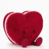 Jelly Cat - Neu mit Etikett, herzförmig, Macaron-Rot, 15 cm