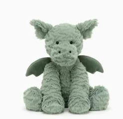 JellyCat - Neu und mit Etikett: Wellenförmiger grüner Dinosaurier, 23 cm