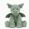 Jellycat Plüschtier-Geschenk: Wellenförmiger grüner Dinosaurier, 23 cm