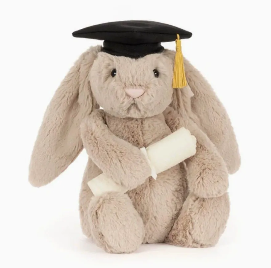 Jellycat Plüschtier mit Verpackungsbeutel, Abschlussedition Hase, 31 cm