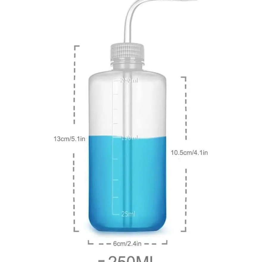 Jesstolo 3 Stück Spritzflasche Laborflasche 250ml Transparent Sprühflasche
