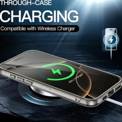 JETech Hülle für iPhone 16 Pro 6,3 Zoll - Transparent, Stoßfest, Anti-Kratzer