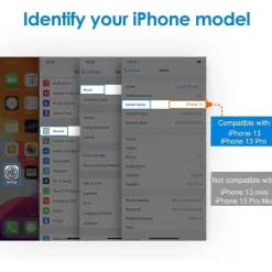 JETech iPhone 13/13 Pro Schutzfolie 6,1 Zoll Gehärtetem Glas 3er Pack