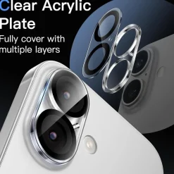 JETech Kameraschutz für iPhone 17 6,3 Zoll, 9H Gehärtetes Glas, Anti-Kratzer
