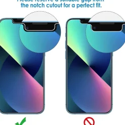 JETech Panzerglas Schutzfolie für iPhone 13 Pro Max 6,7 Zoll 3er Pack