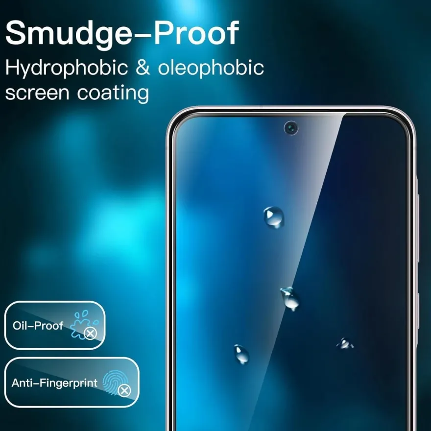 JETech Schutzfolie für Samsung Galaxy A56 5G, 3 Stück, 9H Gehärtetes Glas