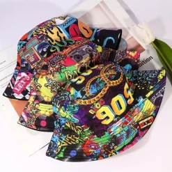 JJDreams Retro 80er 90er Style Unisex Fischerhut, Fashion Bucket Hut, Outdoor