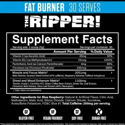 JNX The Ripper! 150g / 30 serv + The Ripper! Pink Mango 150g / 30 serv + Samples