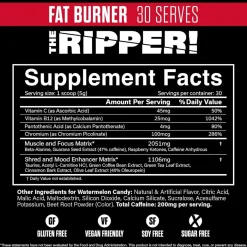 JNX The Ripper! 150g / 30 serv + The Ripper! Pink Mango 150g / 30 serv + Samples