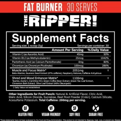 JNX The Ripper! 150g / 30 serv + The Ripper! Pink Mango 150g / 30 serv + Samples