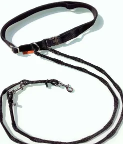 Joggingleine Fahrradleine Walkingleine Hundeleine mit Bauchgurt o. Schultergurt