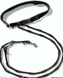 Joggingleine Fahrradleine Walkingleine Hundeleine mit Bauchgurt o. Schultergurt