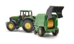 John Deere Traktor mit Ballenpresse, Siku Super Serie, Art.1665