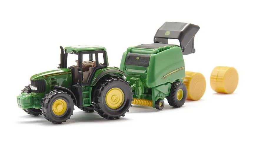 John Deere Traktor mit Ballenpresse, Siku Super Serie, Art.1665