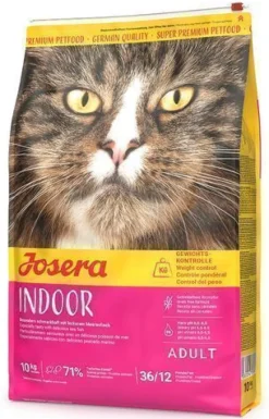 Josera Indoor 10kg Cat Katzen Trockenfutter Getreidefrei Sterilisiert Anti Hairball