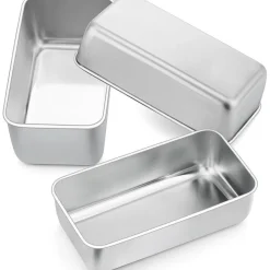 Joyfair Kastenform 3er Set, Edelstahl Brotbackform für Brot/Kuchen/Toast