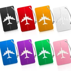 Joy & Inspiration 6er Set Aluminium Kofferanhänger mit Edelstahldrahtschlaufe