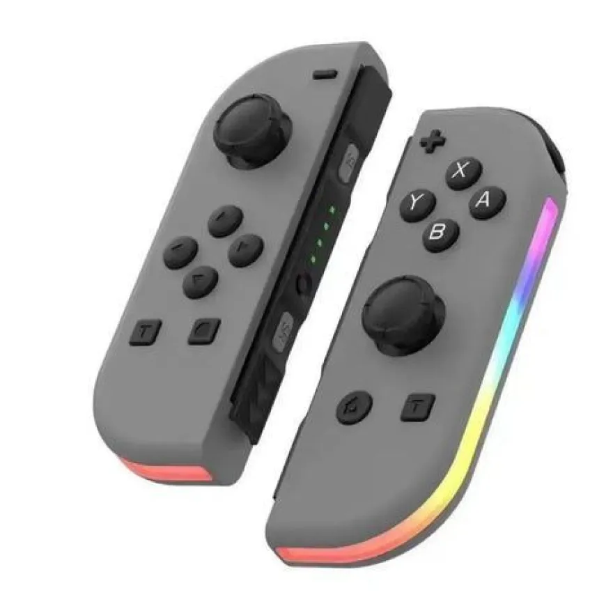 Joypad (L/R) kompatibel mit Switch, Gamepad Controller mit LED/Turbo/Wake-up/Screensh