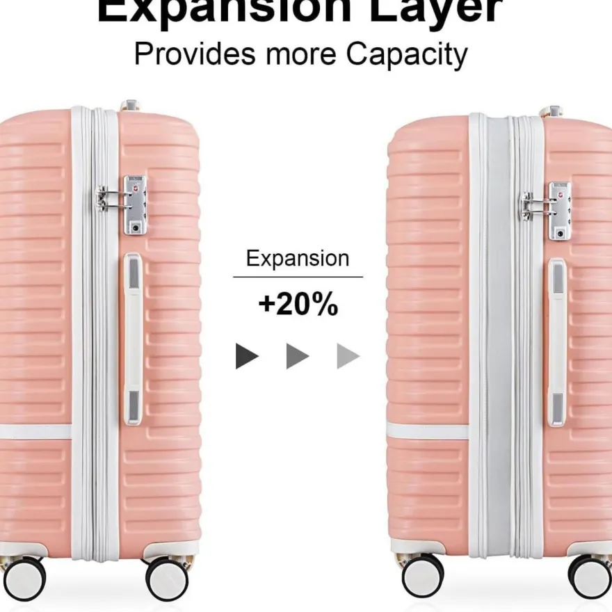 Joyway Kofferset 3tlg Hartschalen Trolley mit TSA-Schloss, 4-Zwillingrollen