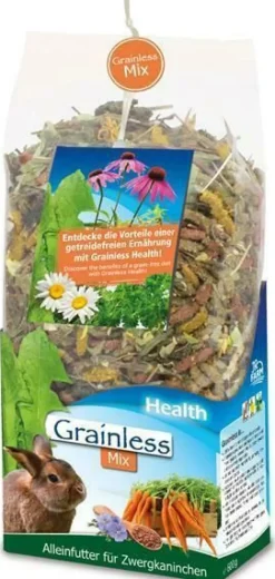 JR Grainless Getreidefrei Nagerfutter Futter Mix Zwergkaninchen 600 g