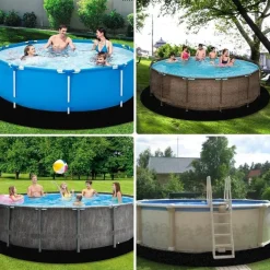 Judanna Pool Bodenplane Rund 4m/13.12ft - Robuste Bodenschutzplane für Easy Set