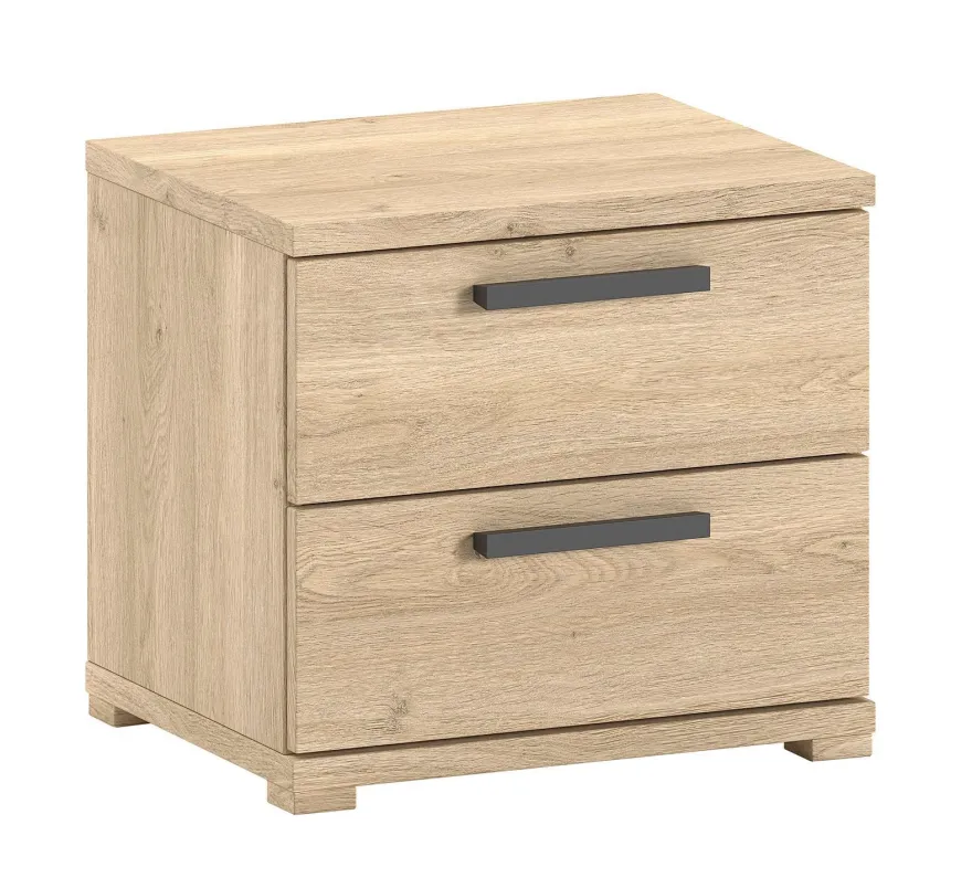 Jugendzimmer Set Keelia Eiche mit Bett Kleiderschrank