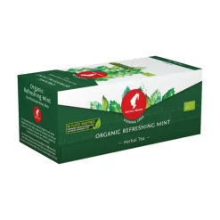 Julius Meinl Bio Tee Minze, erfrischende Minze, Kräutertee, 25 Teebeutel im Kuvert,