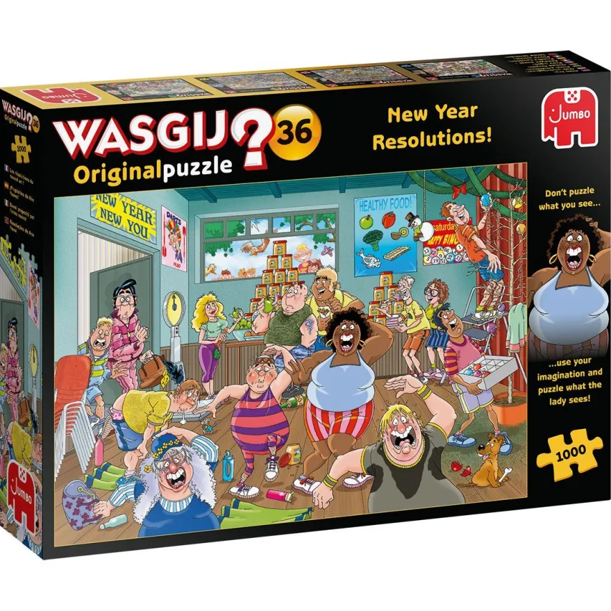 JUMBO 25000 Wasgij Original 36 Neujahres Vorsätze 1000 Teile Puzzle