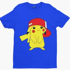 Jungen Bio Baumwolle Kinder T-Shirt Pokemon Pikachu Cappy Pokeball Pika Comic