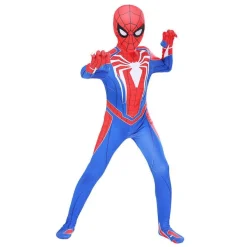 Jungen Kinder Spider Man Cosplay Kostum Superheld Overall Jumpsuit Spielanzug*