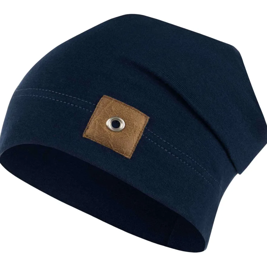 Jungen Mütze Beanie Übergangsmütze Stoff uni Frühling Herbst