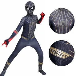 Jungen Spiderman Kostum Maske Karneval Fasching Cosplay Party Kinder Kleidung